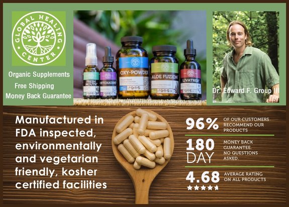 Global Healing Center health supplements organic, kosher, vegan money back guarantee